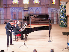 With Augustin Hadelich, Waterloo, July 2021 © Musica Mundi Studio